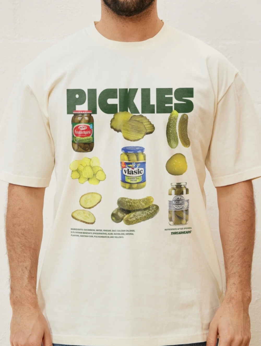 Like New! Threadheads Pickles Graphic Tee Shirt